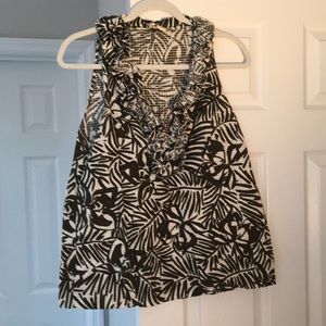 Kate Spade Halter Ruffled Top SZ 8